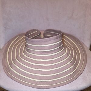 Scala Collection Hat Womens Woven Sewn Braid Sun Visor